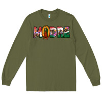 Army Green mexican flag our lady of guadalupe madre Long Sleeve Tee - JahusDesignShop