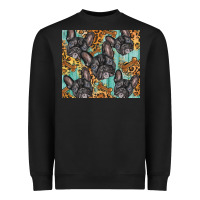 Black french bulldog Heavyweight Sweatshirt - BarkalooDesign