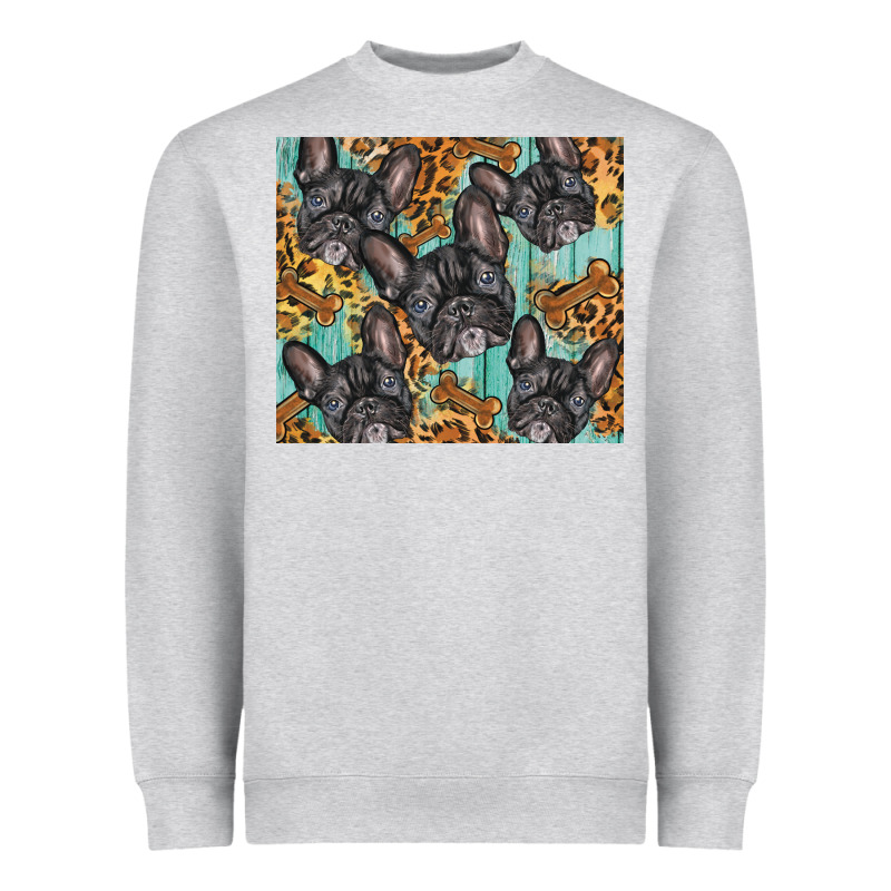 French Bulldog Heavyweight Sweatshirt by BarkalooDesign | Teevron