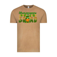 Vintage Camel shenanigans squad gnomes shamrock gold leopard glitter Vintage Tee - Artiststas