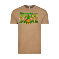 Vintage Coffee shenanigans squad gnomes shamrock gold leopard glitter Vintage Tee - Artiststas