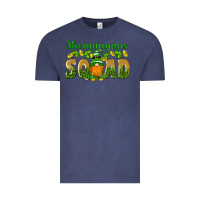 Vintage Denim shenanigans squad gnomes shamrock gold leopard glitter Vintage Tee - Artiststas