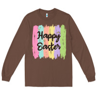 Chestnut happy easter Long Sleeve Tee - MaliasSmallBusiness
