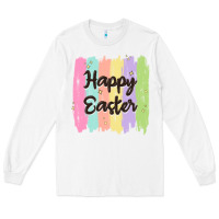White happy easter Long Sleeve Tee - MaliasSmallBusiness