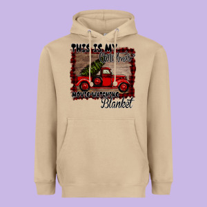 Christmas Movie Watching Blanket Heavyweight Hoodie Designed By Bettercallsaul