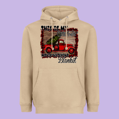 Christmas Movie Watching Blanket Heavyweight Hoodie Designed By Bettercallsaul