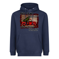 Navy Christmas Movie Watching Blanket Heavyweight Hoodie - Bettercallsaul