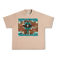 Burro gemstone and cross with cowhide Urban Heavy Tee - Artiststas