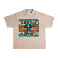 French Oak gemstone and cross with cowhide Urban Heavy Tee - Artiststas