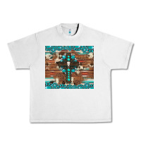 Lunar Rock gemstone and cross with cowhide Urban Heavy Tee - Artiststas
