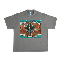 Tornado gemstone and cross with cowhide Urban Heavy Tee - Artiststas