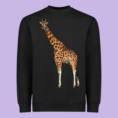Giraffe Heavyweight Sweatshirt Designed By Lillyallendesigns
