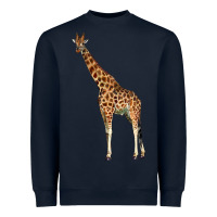 Navy giraffe Heavyweight Sweatshirt - LillyAllenDesigns