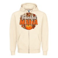 Sandshell Thankful Mama Zipper Hoodie - MaliasSmallBusiness