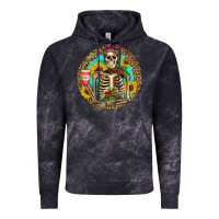 Cloud Black western skeleton coffee sunflowers Vintage Hoodie - Artiststas