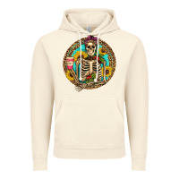 Vintage Artic western skeleton coffee sunflowers Vintage Hoodie - Artiststas