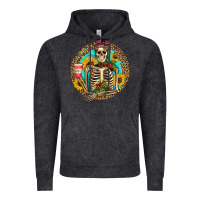 Vintage Black western skeleton coffee sunflowers Vintage Hoodie - Artiststas