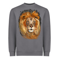 Storm Lion Head Heavyweight Sweatshirt - LillyAllenDesigns