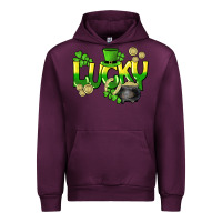 Mauve Wine Lucky St. Patrick's Day Urban Hoodie - HowdyJamesFarm