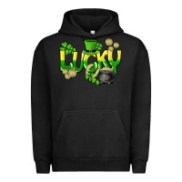 Pigment Black Lucky St. Patrick's Day Urban Hoodie - HowdyJamesFarm