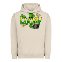 Pigment French Oak Lucky St. Patrick's Day Urban Hoodie - HowdyJamesFarm