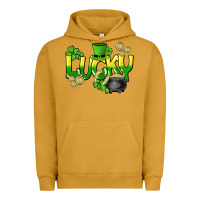 Pigment Peanut Butter Lucky St. Patrick's Day Urban Hoodie - HowdyJamesFarm