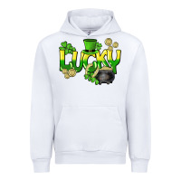 White Lucky St. Patrick's Day Urban Hoodie - HowdyJamesFarm