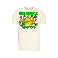 Vintage Arctic shamrock queen crown leopard glitter Vintage Tee - Artiststas