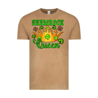 Vintage Camel shamrock queen crown leopard glitter Vintage Tee - Artiststas