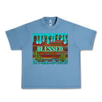 Pebble Blue blessed annd cactus with gemstone tumbler Urban Heavy Tee - Artiststas
