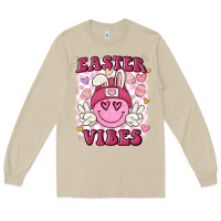 Mushroom Easter vibes Long Sleeve Tee - MaliasSmallBusiness