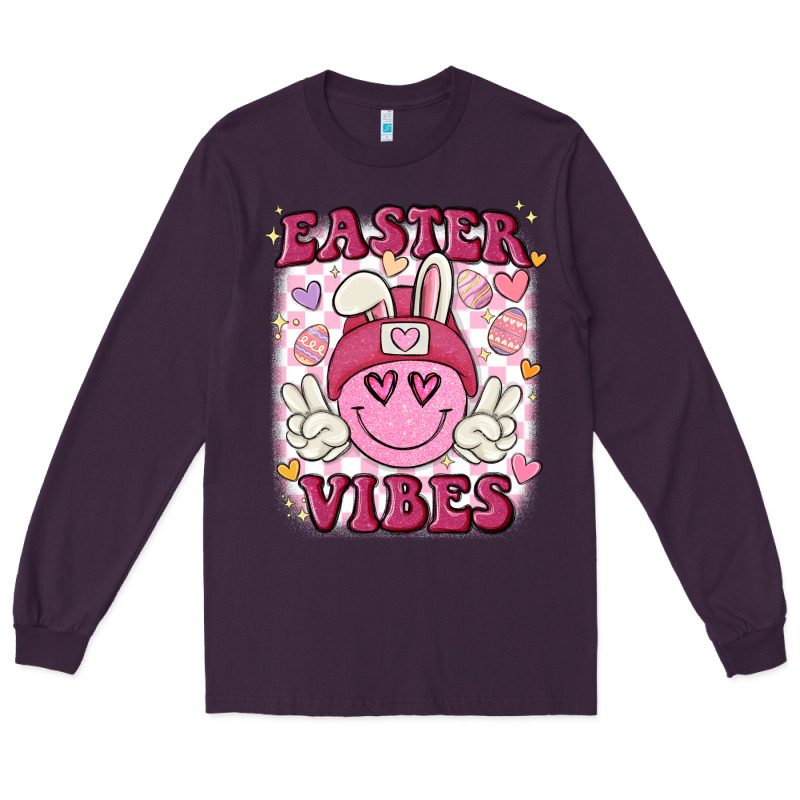 Easter Vibes Long Sleeve Tee by MaliasSmallBusiness | Teevron