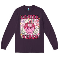 Plum Easter vibes Long Sleeve Tee - MaliasSmallBusiness