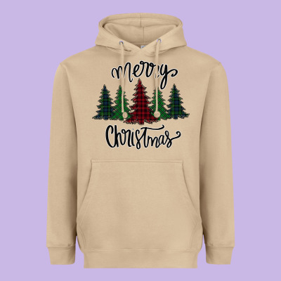 Merry Christmas Trees Heavyweight Hoodie Designed By Bettercallsaul