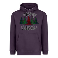 Plum Merry Christmas Trees Heavyweight Hoodie - Bettercallsaul