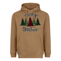 Toasted Coconut Merry Christmas Trees Heavyweight Hoodie - Bettercallsaul