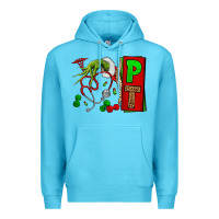 Ocean Blue Christmas Character Nurse Premium Hoodie - NancyCooperArtShop