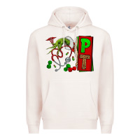 Pale Pink Christmas Character Nurse Premium Hoodie - NancyCooperArtShop