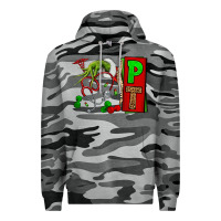 Slate Camo Christmas Character Nurse Premium Hoodie - NancyCooperArtShop