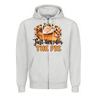 Just Here For The Pie Zipper Hoodie | Teevron