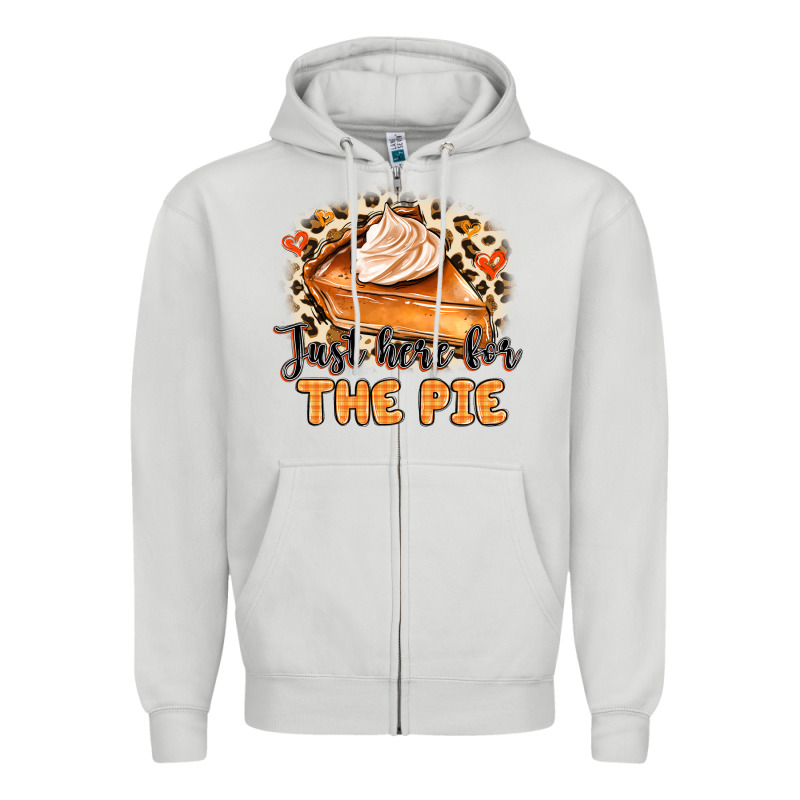Just Here For The Pie Zipper Hoodie by MaliasSmallBusiness | Teevron