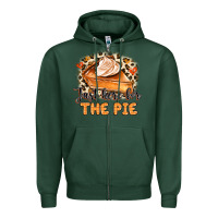 Sports Green Just Here For The Pie Zipper Hoodie - MaliasSmallBusiness