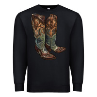 Black cowgirl boots Premium Sweatshirt - RanaPortraitStore