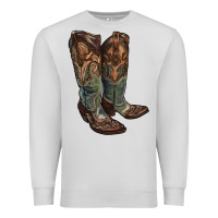 Dove Grey cowgirl boots Premium Sweatshirt - RanaPortraitStore