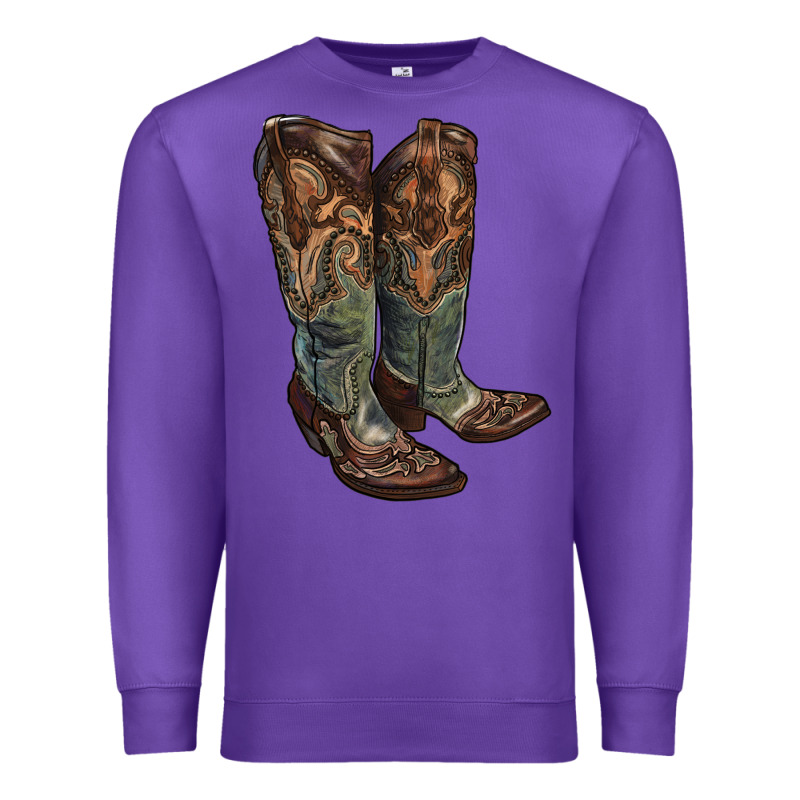 Cowgirl Boots Premium Sweatshirt by RanaPortraitStore | Teevron