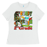 White ready to crush second grade Ladies Tee - texasbilliewilder
