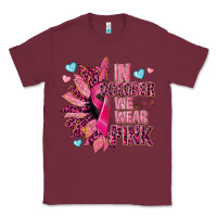 Burgundy In october we wear pink Classic Tee - NancyCooperArtShop