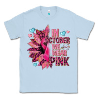 Dusty Blue In october we wear pink Classic Tee - NancyCooperArtShop