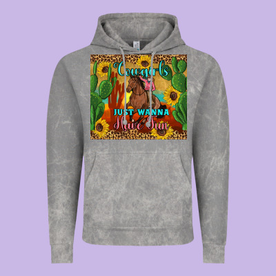 Cowgirls Just Wanna Have Fun Vintage Hoodie Designed By Artiststas
