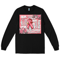 Black cancer words Long Sleeve Tee - MaliasSmallBusiness